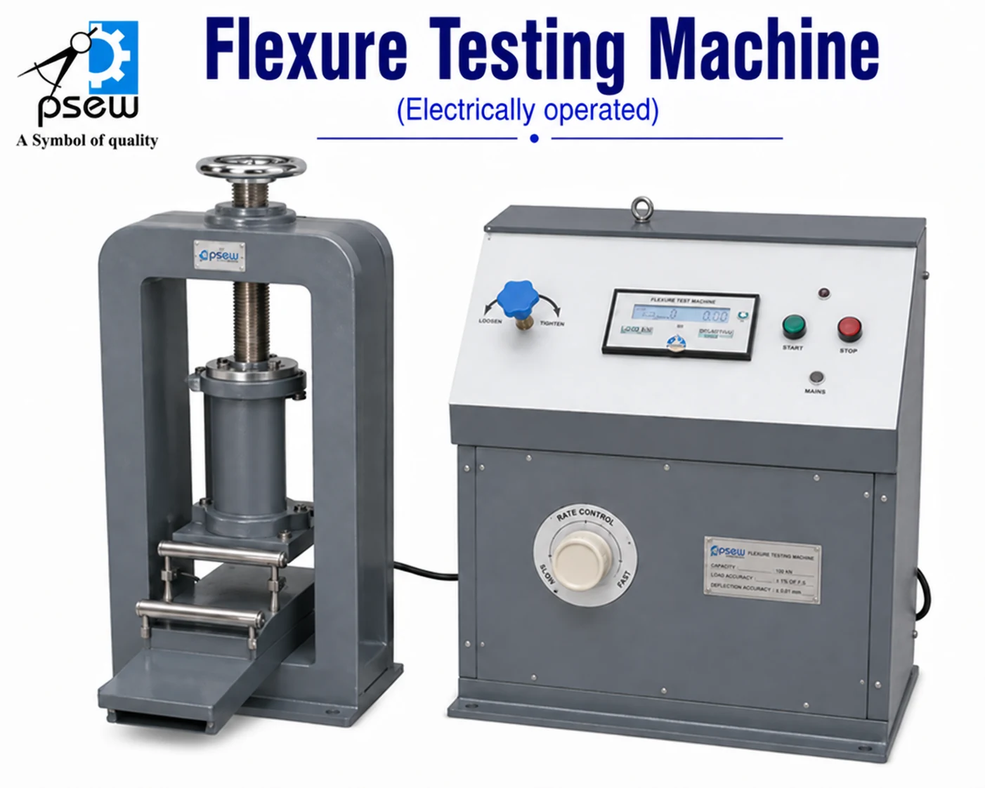 Flexural Strength Testing Machine (Hand/Electrically Operated)